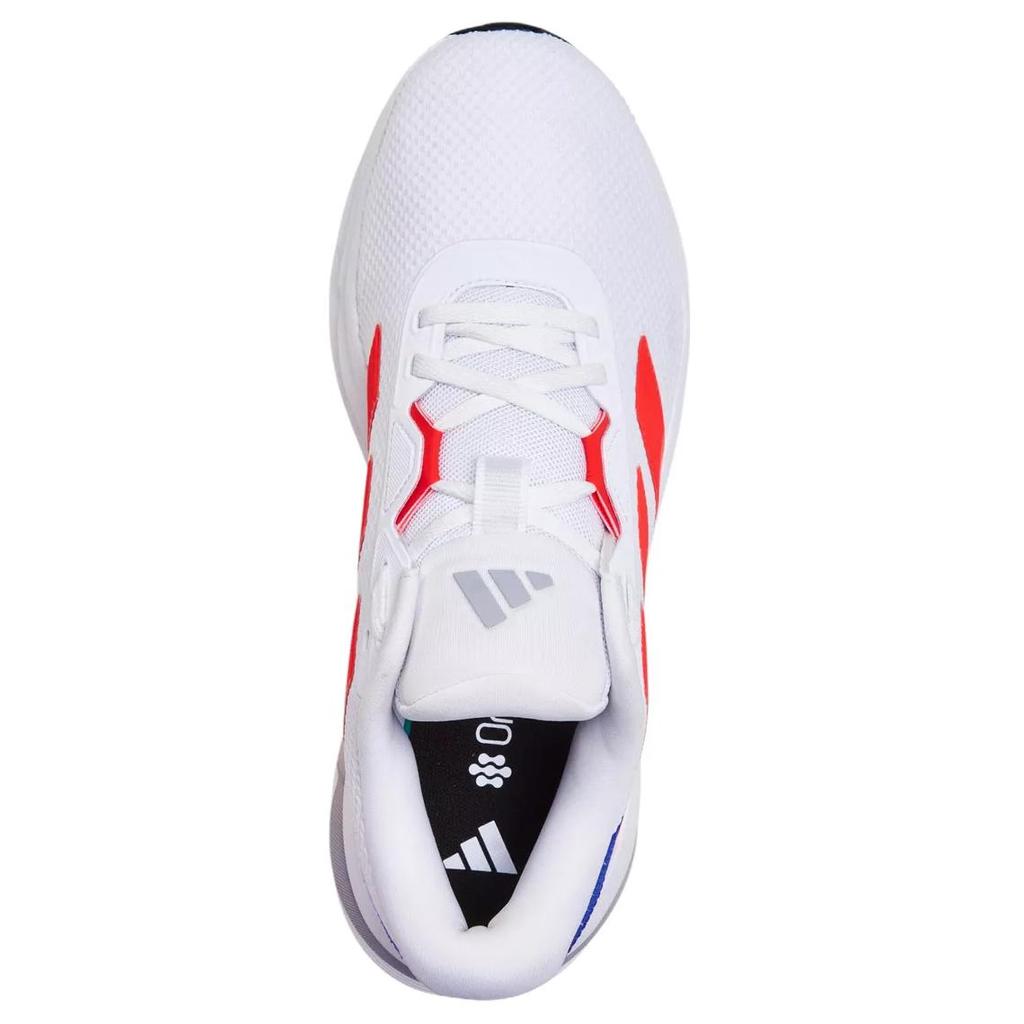 Adidas Galaxy 7 Comfortable Soft Non-Slip Wear-Resistant Low-Top Running Shoes Men Running Shoes White Red JI4600