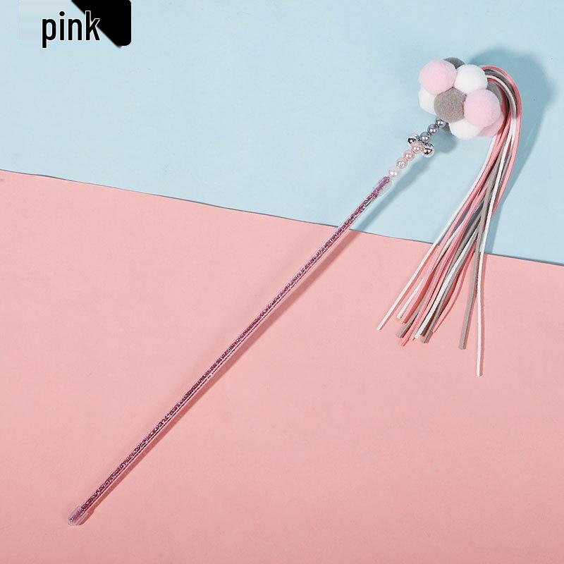 Enchanting Feather Cat Teaser: Bite-Resistant Stick with Bell - Perfect for Self-Play & Relieving Boredom, Includes Replacement Head for Kittens