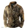 Fashion Men's Sweatshirt 3d Printed Half Zip Men's Polo Shirt