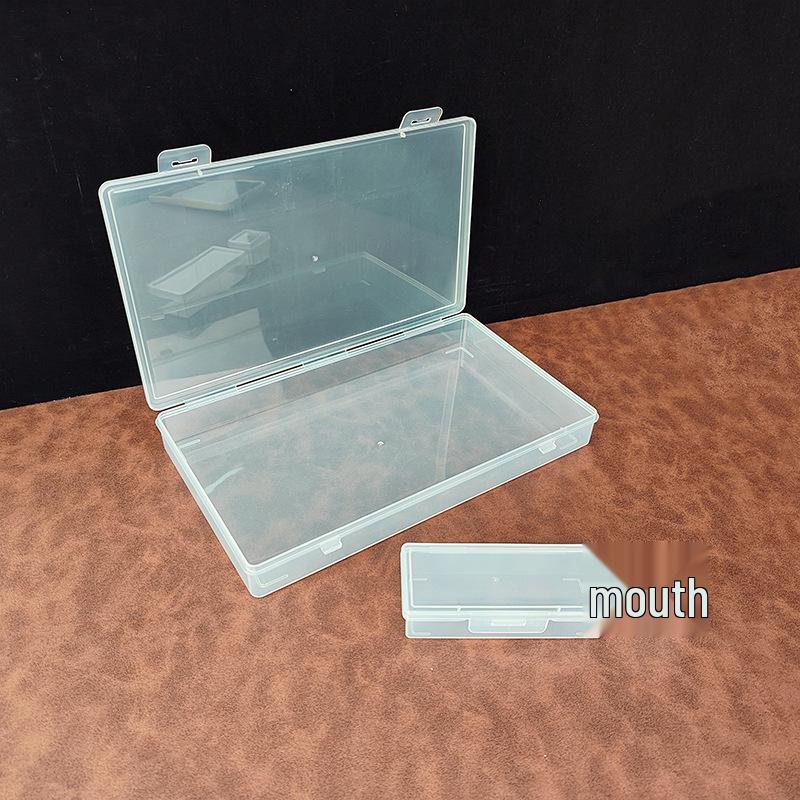 Nested Rectangular Compartment Box: Plastic Storage for Fishing Hooks and Screws