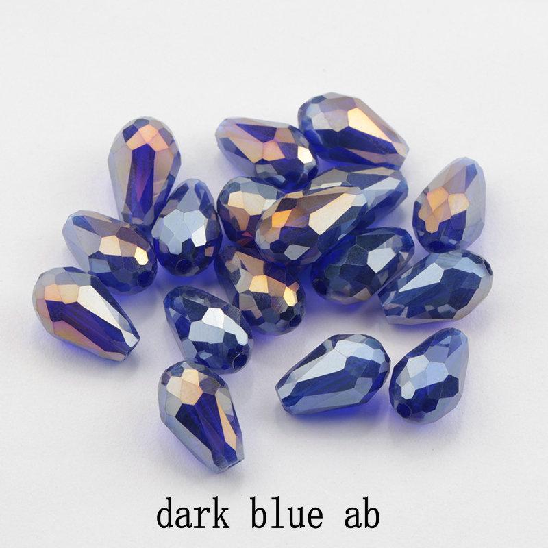 6X8MM Best Sell Crystal Tear Drop Shape Beads Glass Beads