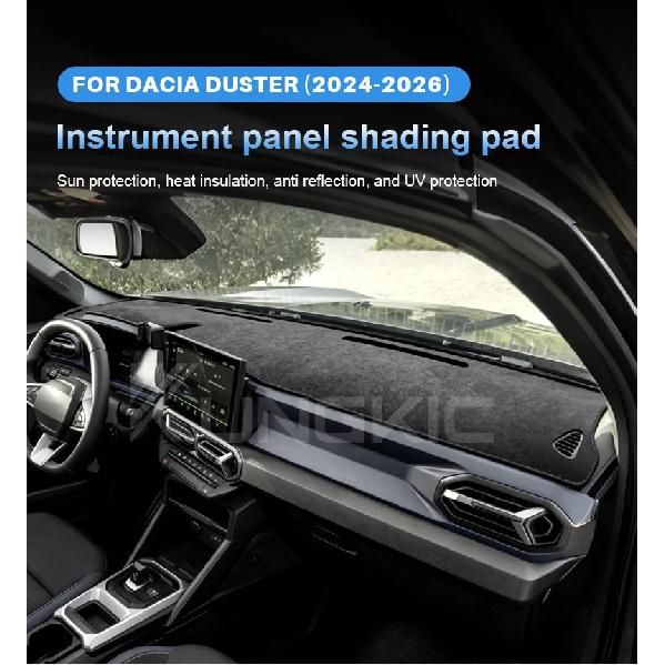 For Dacia Duster 3 2024 2025 2026 Car Dashboard Cover Flannel Mat Avoid Light Pad Dacia Duster 2024 Accessories