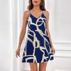 Women's Summer Sleeveless Striped Print Sexy Suspender Dress