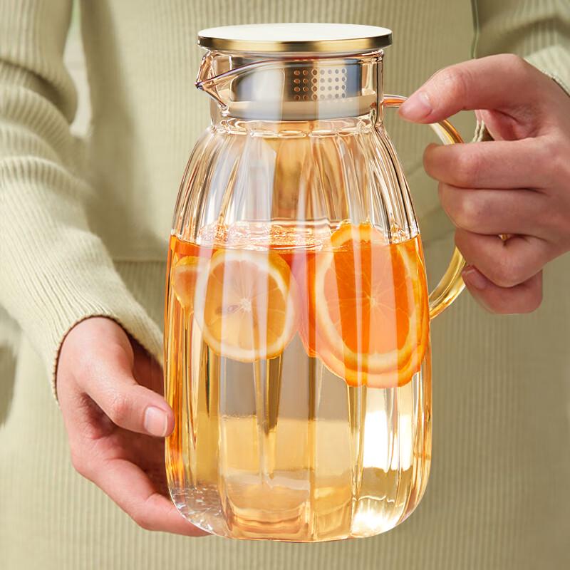 TEAHUE High Borosilicate Glass Water Pitcher