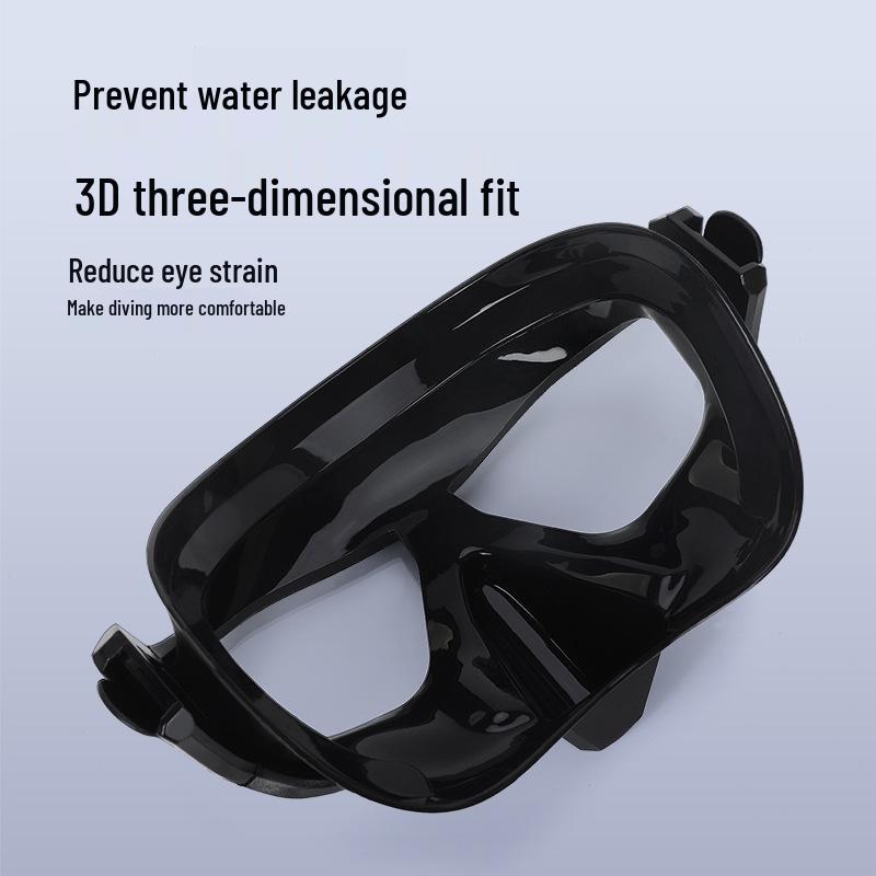 WAVE Professional Anti-Fog Large Frame Full Face Freediving Snorkel Mask