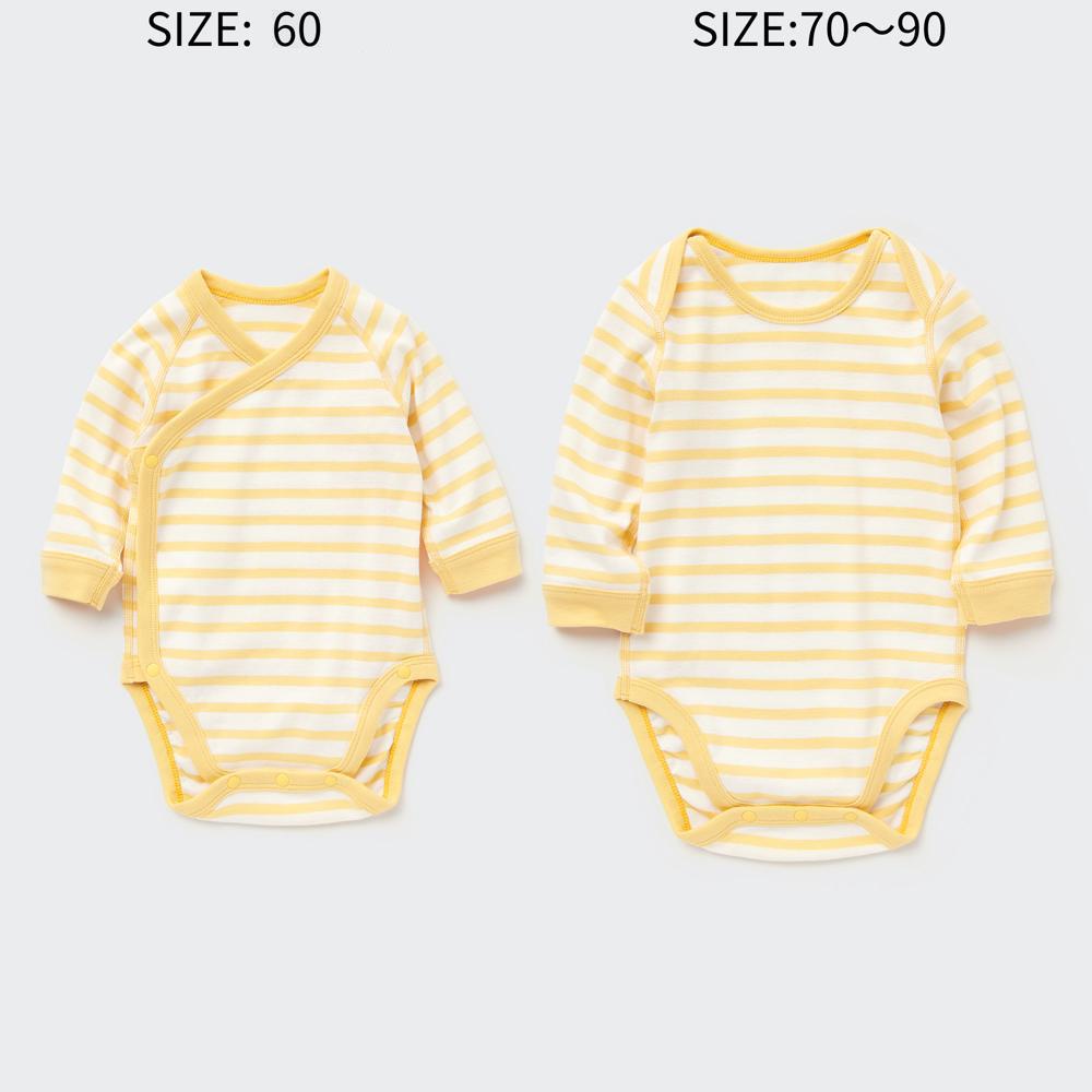 

Боди UNIQLO BN с длинным рукавом 1P кайма