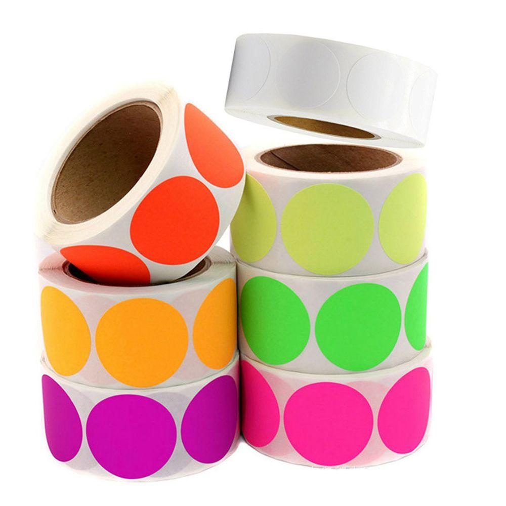 Easy To Paste Safety Non-toxic DIY Odorless Multicolor Label Paper Roll Sticker Mark