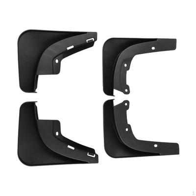 4x Car Mud Flaps Automotive Replacement Exterior Parts Splash Guards Mudflaps for Model 3 No Need