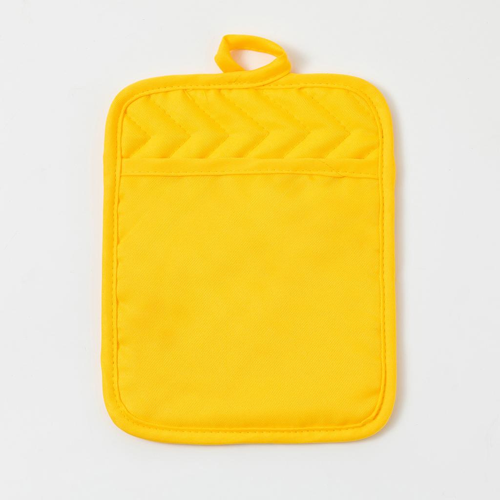 Maschinenwaschbare Ofen-Kochmatten Großhandel Tägliche Küchenbacken Kochtasche Topfhalter Baumwolle Hitzebeständiger Topflappen Heißpads