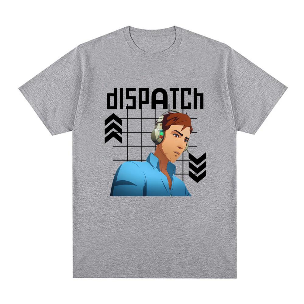 Dispatch Game Manga Style Game Logo Collage Funny Graphic Print Tee Men Women Cotton Comfortable High Quality Soft Oversized Top