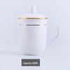 Shangheng Gold-Rimmed White Ceramic Business Tea Cup