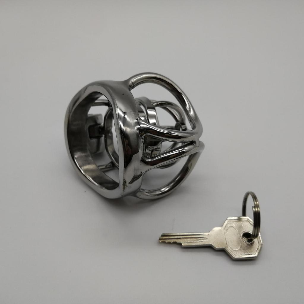 Prevent Extramarital Sex,Testis separate Cock Cage,Stainless Steel Male Chastity Device,Penis Lock,Cock Ring,Chastity Belt, M130