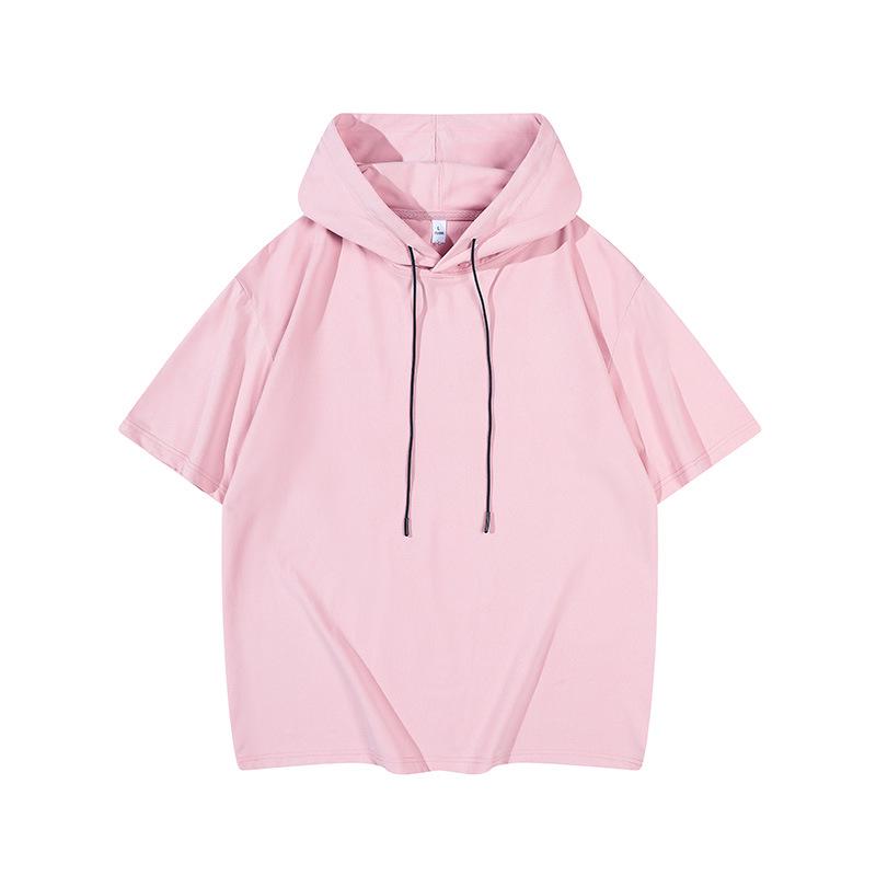 Men's Summer Quick-Drying Short-Sleeve Hooded Sports Top