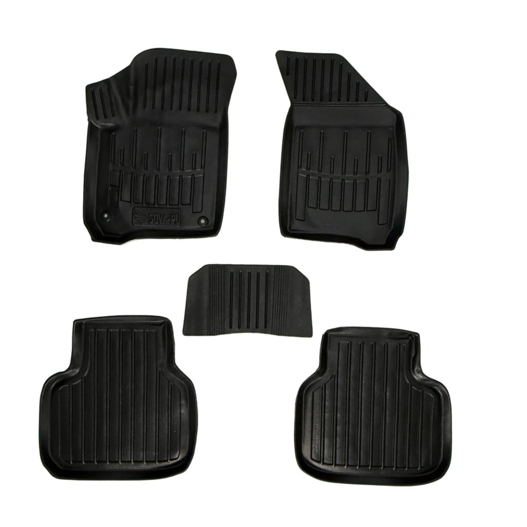 Dodge Journey 2008-2020 Car Floor Mats 1st and 2nd Row, Two Stoppers On Driver's Side
