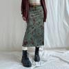Vintage Green High-Waisted Midi Skirt: Chic, Versatile, and Skin-Brightening