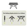 Lightweight Camping Folding Table High Strength Leisure Picnic Beach Table Black Sturdy Foldable Table Outdoor Hiking Picnic BBQ