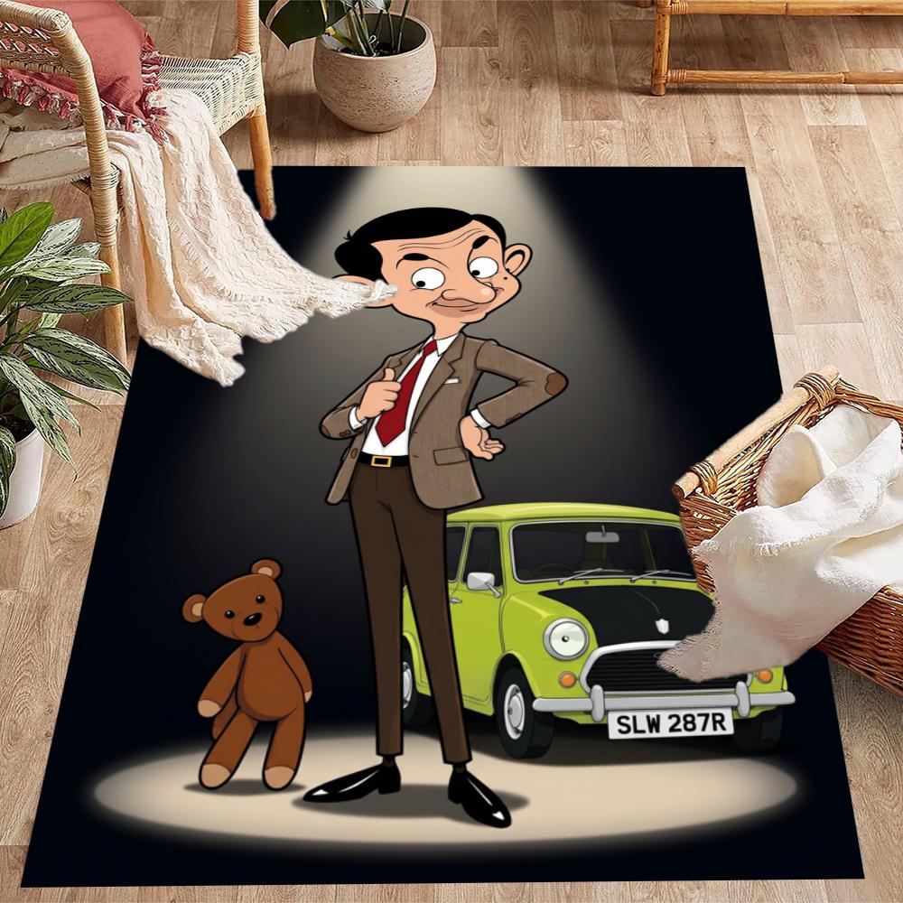 Mr Bean London Trip Carpet Design For Entryway Living Rooms Hallway Study Room Antislip Carpet Decorate Offices Spiritual Gift