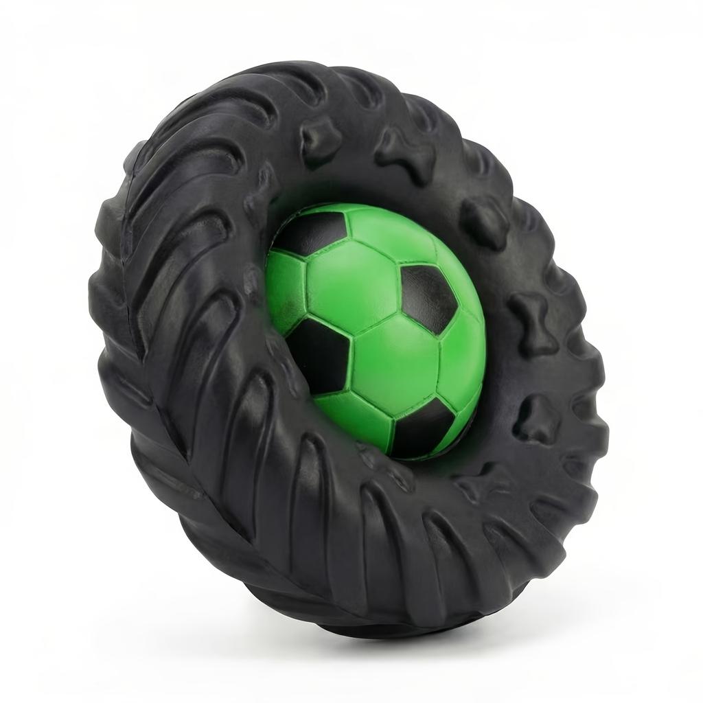 New Tire-Shaped Dog Bite And Sound Toy for Pet Stress Relief And Aggression Release