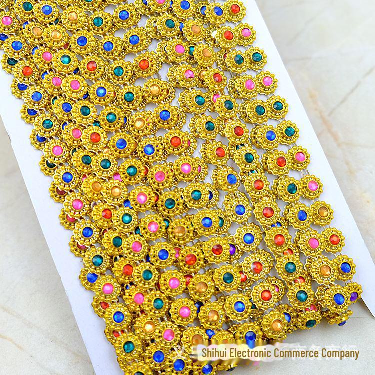 

Цепочка из бусин с бриллиантами «Цветок сливы» для одежды, 9 м