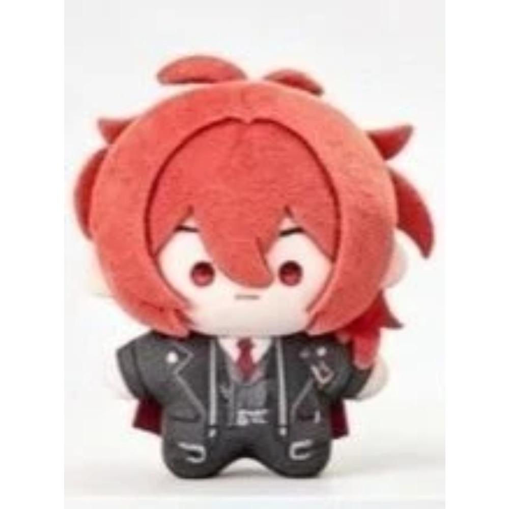 Anime Genshin Impact Diluc Keqing Kamisato Ayaka Cosplay 10cm Cotton Doll Figure Plush Pendant Keychain Gifts Toys Plushies