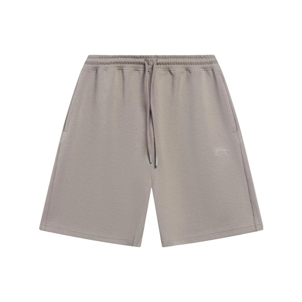 Li Ning China Color Series Solid Color Straight Leg Shorts Men Shorts Reindeer-Brown AKST079-8