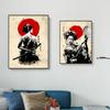 Retro Japanese Samurai Posters Canvas Painting Japan Culture Wall Art Picture For Living Room Home Decoration Frameless