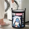Hololive Hoshimachi Suisei With Hoodie Folding Laundry Baskets Dirty Clothes Sundries Storage Basket Home Organizer Box
