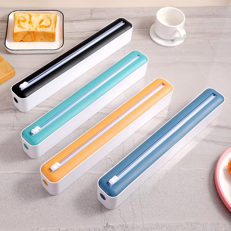 Multifunctional Tear Free Food Wrap Sliding Cutter Suitable for Cling Film & Aluminum Foil Home Restaurant Kitchen Use