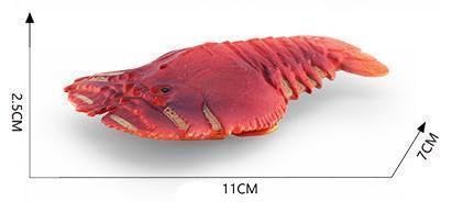 [Nekogamiyama] Fan Shrimp Crustacean Figurine Model Miniature Ornament Decor Collector's Model