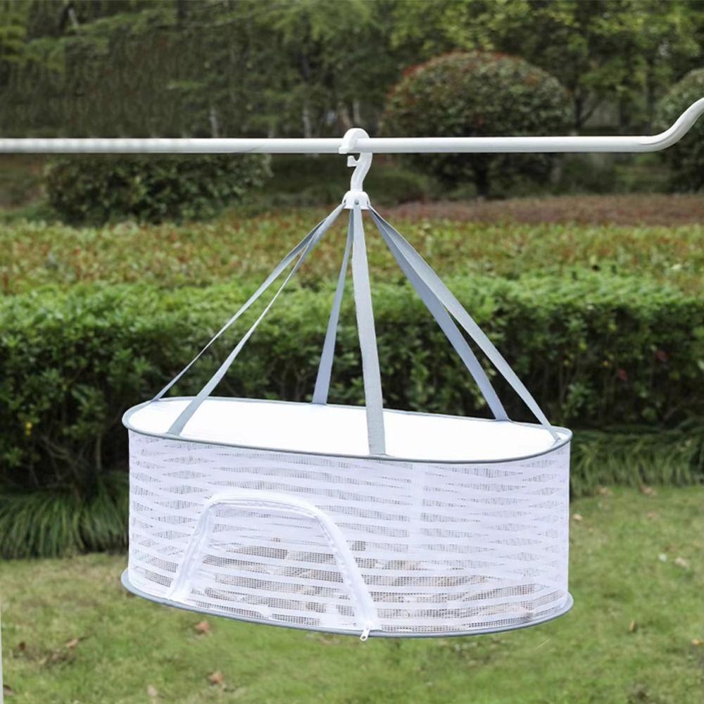 Portable Dried Vegetable Net Foldable Multi-layer Drying Net Clothes Hanging Dryer  Kitchen