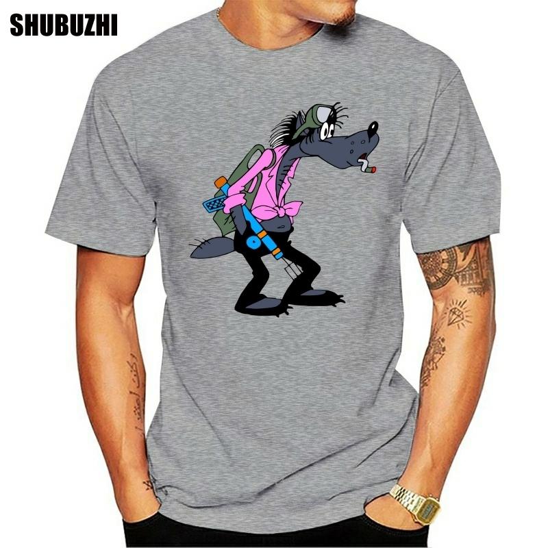 Nu Pogodi T Shirt Nu Pogodi TShirt Streetwear Cotton Tee Shirt Male Short Sleeves Print Oversize Funny Tshirt