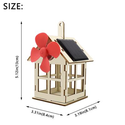 Solar Toy for Boy Windmill Science DIY Physics Educational Kit for Kid Model 2 In 1 Solar Power Technology Experiment Stem Gift