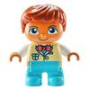 Big Building Blocks Boy Girls Family Policemen Figures Doll Compatible Duplos Children Kids Self Locking Bricks Assemble Toys