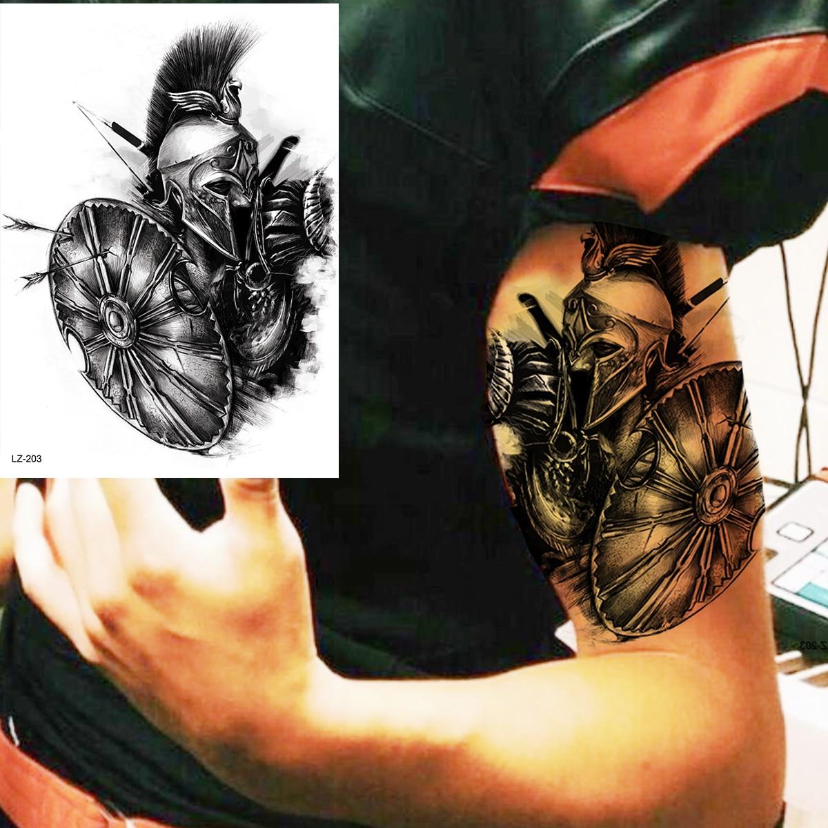 

Черное золото, тотем Тики, корова, временные татуировки для мужчин и взрослых, реалистичная татуировка с шипами, наклейка на руку, ногу, водонепроницаемые татуировки маори