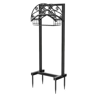 Detachable Standing Water Tube Support Base Freestanding Hose Stand For Lawns and Backyard