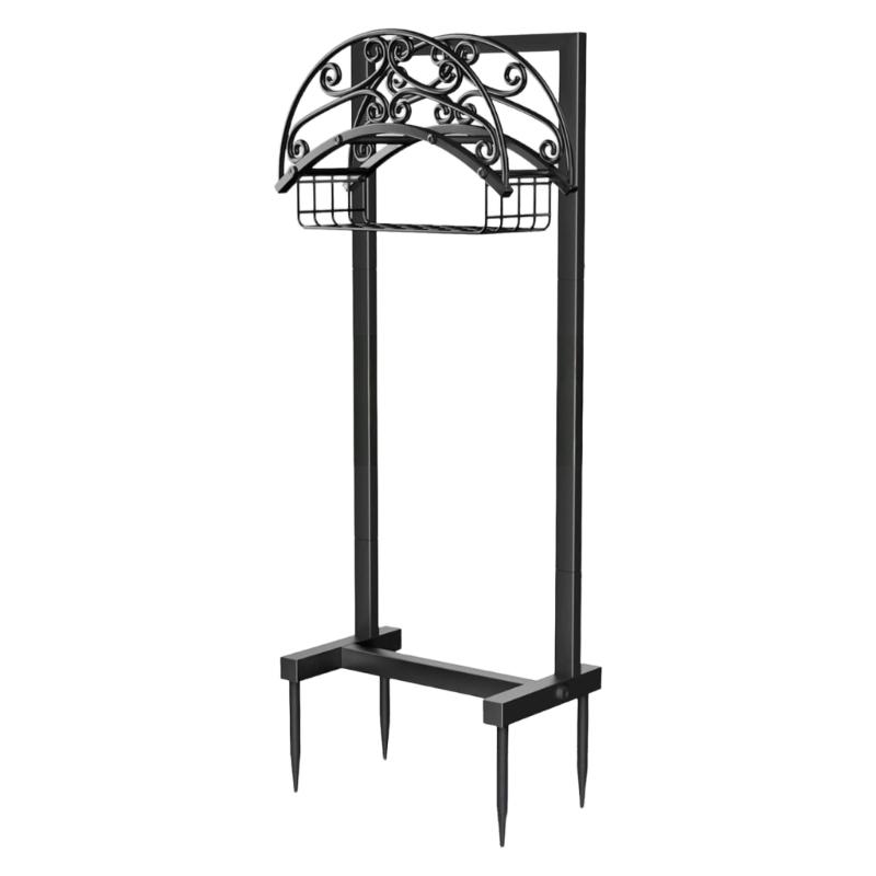 Detachable Standing Water Tube Support Base Freestanding Hose Stand For Lawns and Backyard