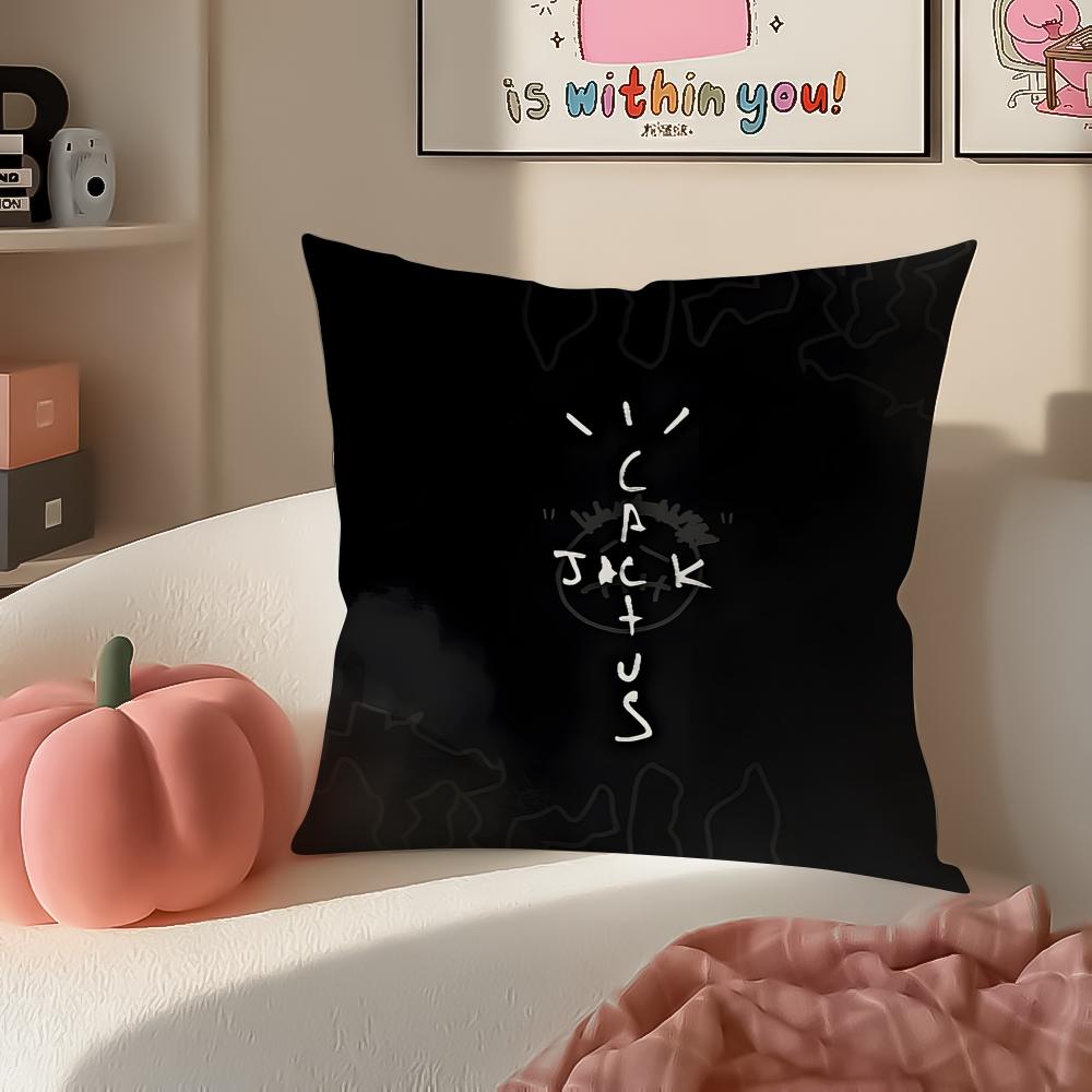Cool CCactus JJackS Cushion Cover Pillowcase Short Plush Invisible zipper Room Sofa Cushion Cover