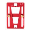 Adjustable Design Dovetail Guide Template Brass Material Aluminum Alloy Woodworking Scriber Gauge Etched Scale