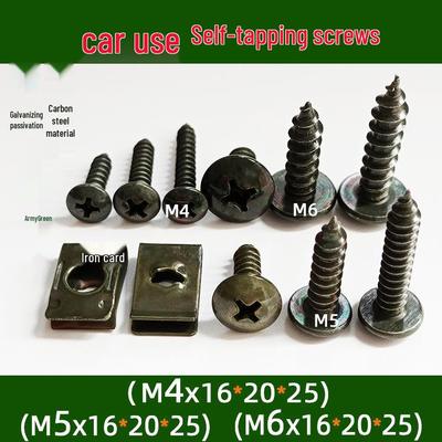 Self-Tapping M5 Galvanized Flat Head Screw for Wood and Metal Repair