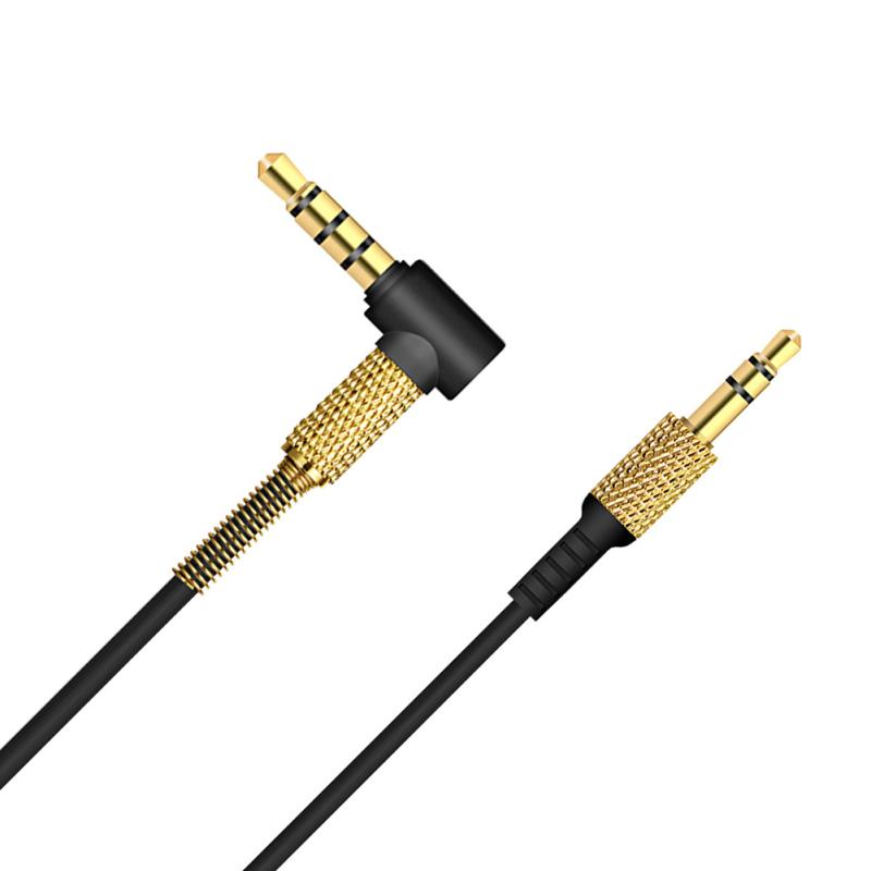 Headphone Extension Cable Mic Volume Control Wire Male-to-male 3.5mm Replacement Audio Cord