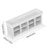 Miniature Bakery Cabinet Rack 1/12 Scale Dollhouse Furniture Display Food Stand for Cake and Food Scene Decoration