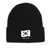 Flag of South Korea Warm Knit Cap Beanie, Patriotic Man Cap Cozy Cuff Headwear Gorro Knitted Cap Beanie
