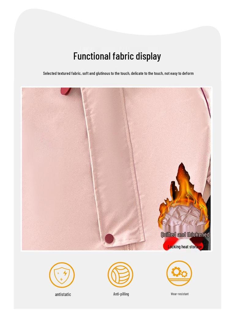 Modny dziewczęcy wiatrówka 2025 - Stylowa odzież wierzchnia jesienno-zimowa dla uczennic gimnazjum