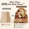 Decorative Wooden Stand for Bookshelf Book Read This Year Tracker 3D Layered Window Reading Decor Girl Count with Replaceable Number Lover