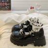 Autumn and Spring New British Princess Thick-soled Fashionable Shoes for Girls Black Mary Jane Shoes for Children