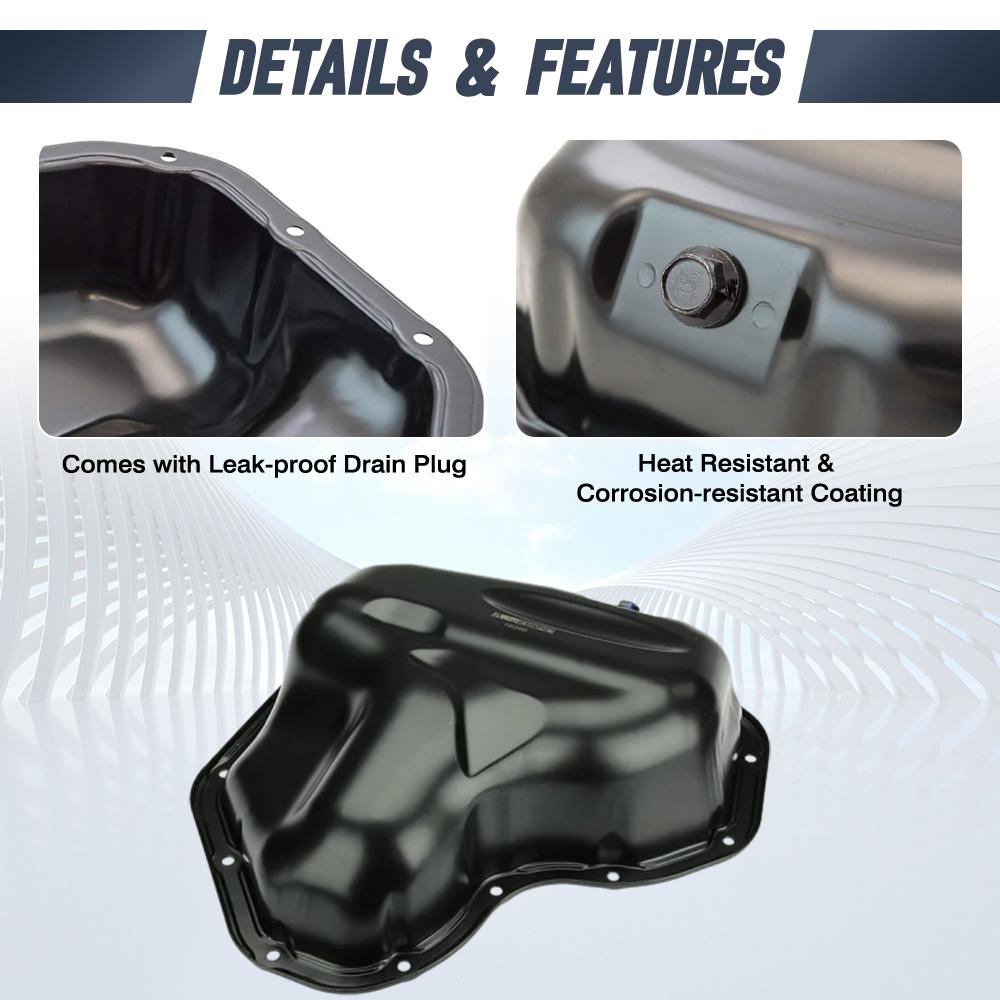 For Toyota Camry Lower Sienna Highlander Venza Avalon Lexus ES300h NX300h 121010V010, 264-474 Oil Pan Sump with Drain Plug