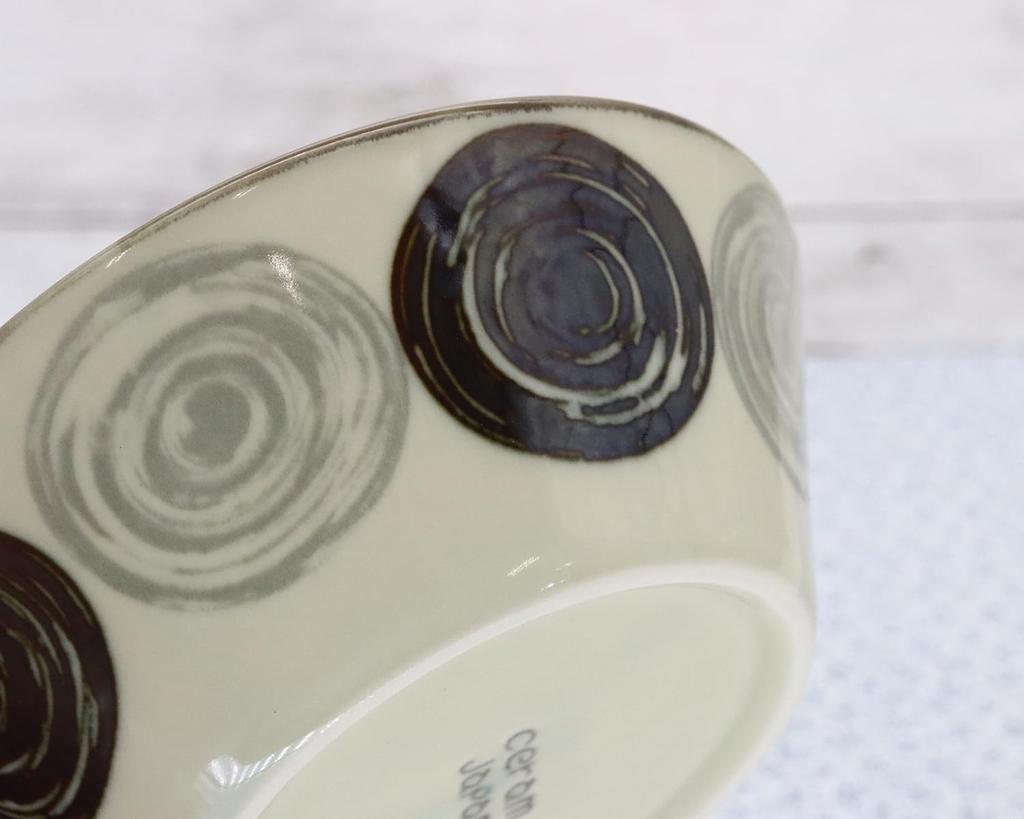 Castle Enterprises [10-Piece Set of 13.5cm Signal Salad Bowls] Mino Ware Monochrome Style: Casual and Makes Food Stand Out