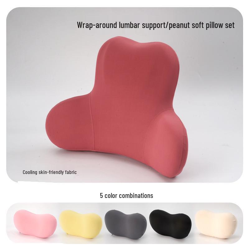 Ergonomic Multi-Angle Lumbar and Neck Support Pillow for Car
