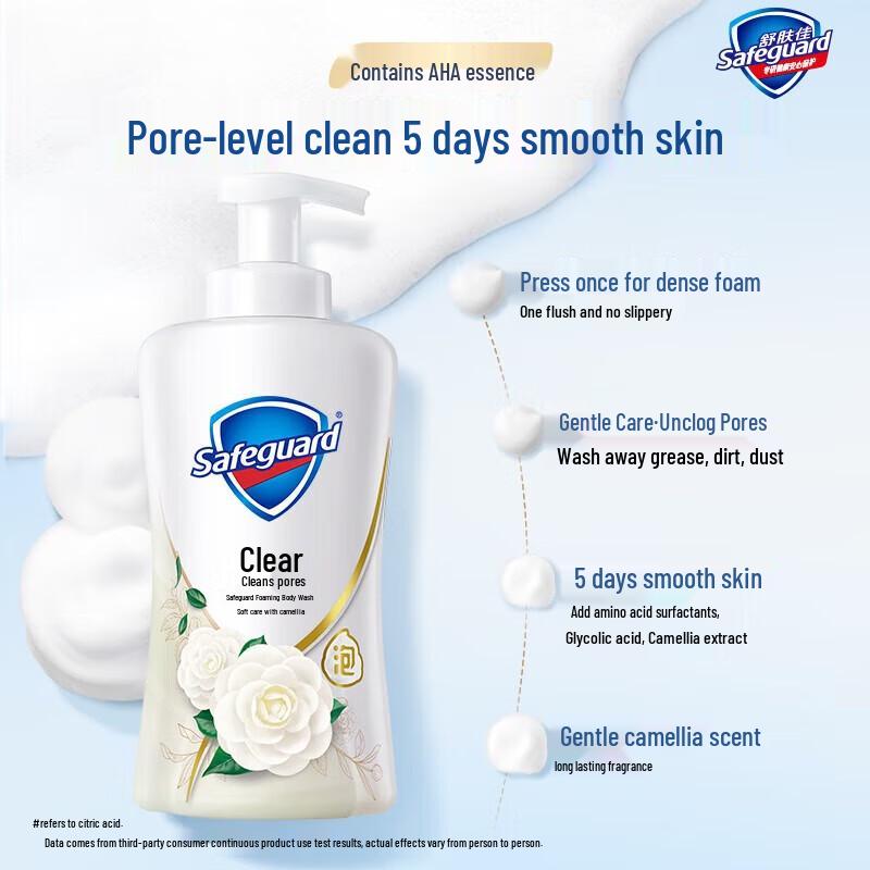 Safeguard Camellia Foaming Shower Gel