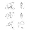 Anti-UV Capybara Sun Protection Umbrella Lightweight Cartoon Folding Sun Umbrella  Girls